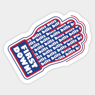 First Down Bills! Sticker